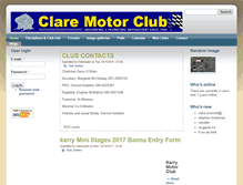Tablet Screenshot of claremotorclub.com